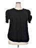Plush Black Short Sleeve Blouse Size 18 - photo 1