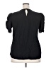 Plush Black Short Sleeve Blouse Size 18 - photo 2