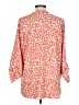 White Birch 100% Polyester Orange 3/4 Sleeve Blouse Size L - photo 2