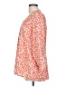 White Birch 100% Polyester Orange 3/4 Sleeve Blouse Size L - photo 5