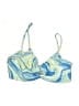 Ginger G. Print Blue Swimsuit Top Size S - photo 1