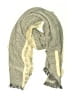 Demdaco 100% Acrylic Ivory Gray Scarf One size - photo 1
