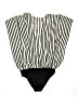 Charlotte Russe 100% Polyester Stripes Black Sleeveless Blouse Size M - photo 2