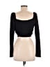 Louna Black Long Sleeve Top Size L - photo 2