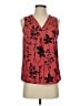 Unbranded 100% Polyester Red Pink Sleeveless Blouse Size S - photo 1