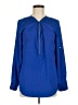 Calvin Klein 100% Polyester Blue Long Sleeve Blouse Size M - photo 1