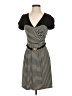 BCBGMAXAZRIA Stripes Black Casual Dress Size 2 - photo 1