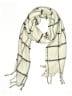 Unbranded Checkered-gingham Ivory White Scarf One size - photo 1
