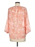 Ann Taylor LOFT 100% Polyester Orange 3/4 Sleeve Blouse Size M - photo 2