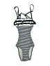 Assorted Brands Stripes Green One Piece Swimsuit Size 6 - 8 - photo 1