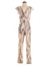 Corey Lynn Calter Metallic Tan Jumpsuit Size S - photo 1