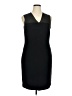 Evan Picone 100% Polyester Solid Black Cocktail Dress Size 14 - photo 1