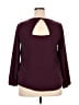 Petite Assembly 100% Polyester Burgundy Long Sleeve Blouse Size 2X (petite) - photo 2
