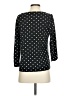 Talbots Polka Dots Black 3/4 Sleeve Top Size S - photo 2