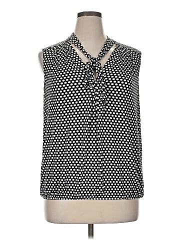Max Studio Sleeveless Button-Down Shirt (view 1)
