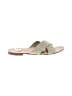 Jenni Kayne 100% Leather Ivory Green Flip Flops Size EU 41 - photo 1