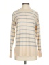 Assorted Brands Stripes Tan Turtleneck Sweater Size Sm - Med - photo 1