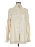 Unbranded 100% Polyester Ivory Yellow Long Sleeve Blouse Size M - photo 1