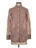 Tory Burch 100% Cotton Print Brown White Long Sleeve Button-Down Shirt Size 0 - photo 1