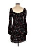 Row A 100% Rayon Hearts Black Casual Dress Size S - photo 2