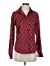 George Hearts Red Long Sleeve Blouse Size S - photo 1