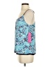 Lilly Pulitzer 100% Polyester Blue Sleeveless Blouse Size S - photo 5