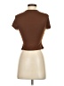 Shein Brown Short Sleeve Turtleneck Size 2 - photo 2