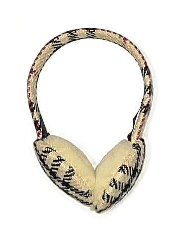 Burberry Wool Check Earmuffs (view 1)