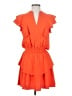 Amanda Uprichard 100% Polyester Orange Cocktail Dress Size S - photo 1