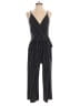 Kaileigh Stripes Black Jumpsuit Size M - photo 1