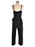 Kaileigh Stripes Black Jumpsuit Size M - photo 2
