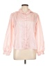 Stuart Lang Pink Long Sleeve Blouse Size 12 - photo 1