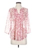 Paradigma Pink 3/4 Sleeve Blouse Size XS - photo 1
