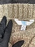 Time and Tru Metallic Tan Pullover Sweater Size M - photo 7