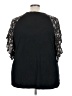 Maurices 100% Rayon Black Short Sleeve Blouse Size 24 (3) - photo 2
