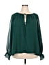 The Drop 100% Polyester Green Long Sleeve Blouse Size 3X - photo 1