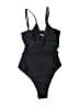 showpo 100% Polyester Black Bodysuit Size 6 - photo 1