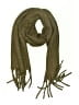 Aerie 100% Polyester Brown Green Scarf One size - photo 1