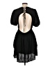 Unbranded 100% Rayon Solid Black Casual Dress Size L (estimated) - photo 2