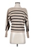 T Tahari Stripes Tan Pullover Sweater Size S - photo 1