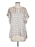 Melissa McCarthy Seven7 100% Polyester Ivory Short Sleeve Blouse Size XS - photo 1