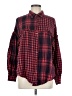 Umgee 100% Cotton Plaid Red Long Sleeve Button-Down Shirt Size M - photo 1