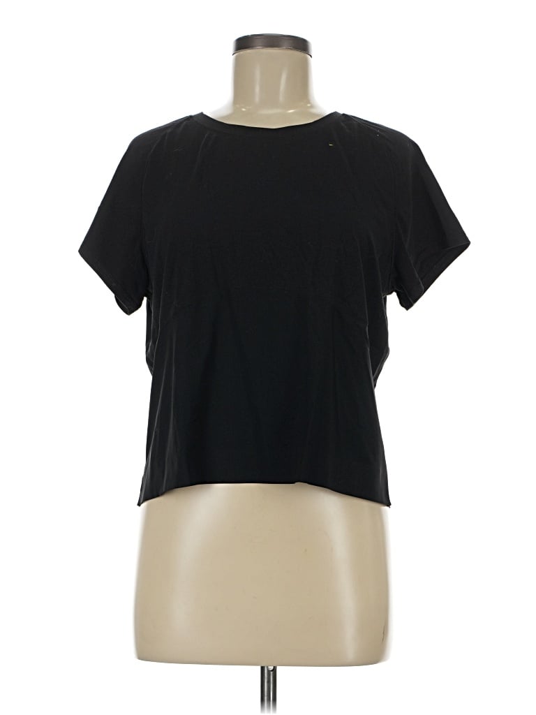 Pre-owned Lululemon Athletica Short Sleeve T-shirt In Black
