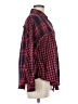 Umgee 100% Cotton Plaid Red Long Sleeve Button-Down Shirt Size M - photo 4