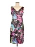 CITRINE 100% Polyester Print Pink Purple Cocktail Dress Size 8 - photo 1