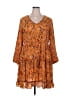 Indigo Soul 100% Polyester Paisley Orange Casual Dress Size 2X - photo 1