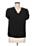 Shein Black Short Sleeve Blouse Size 6 - photo 1
