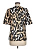 Tyler Boe Animal Print Gold Short Sleeve Blouse Size M - photo 2
