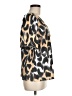Tyler Boe Animal Print Gold Short Sleeve Blouse Size M - photo 4