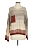 Bibi 100% Polyester Color Block Tan Pullover Sweater Size S - photo 1